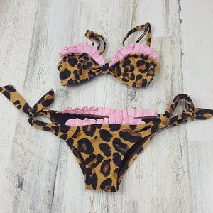 GIRL’S SUBMARINE SWIM CHEETAH BIKINI BATHING NEW